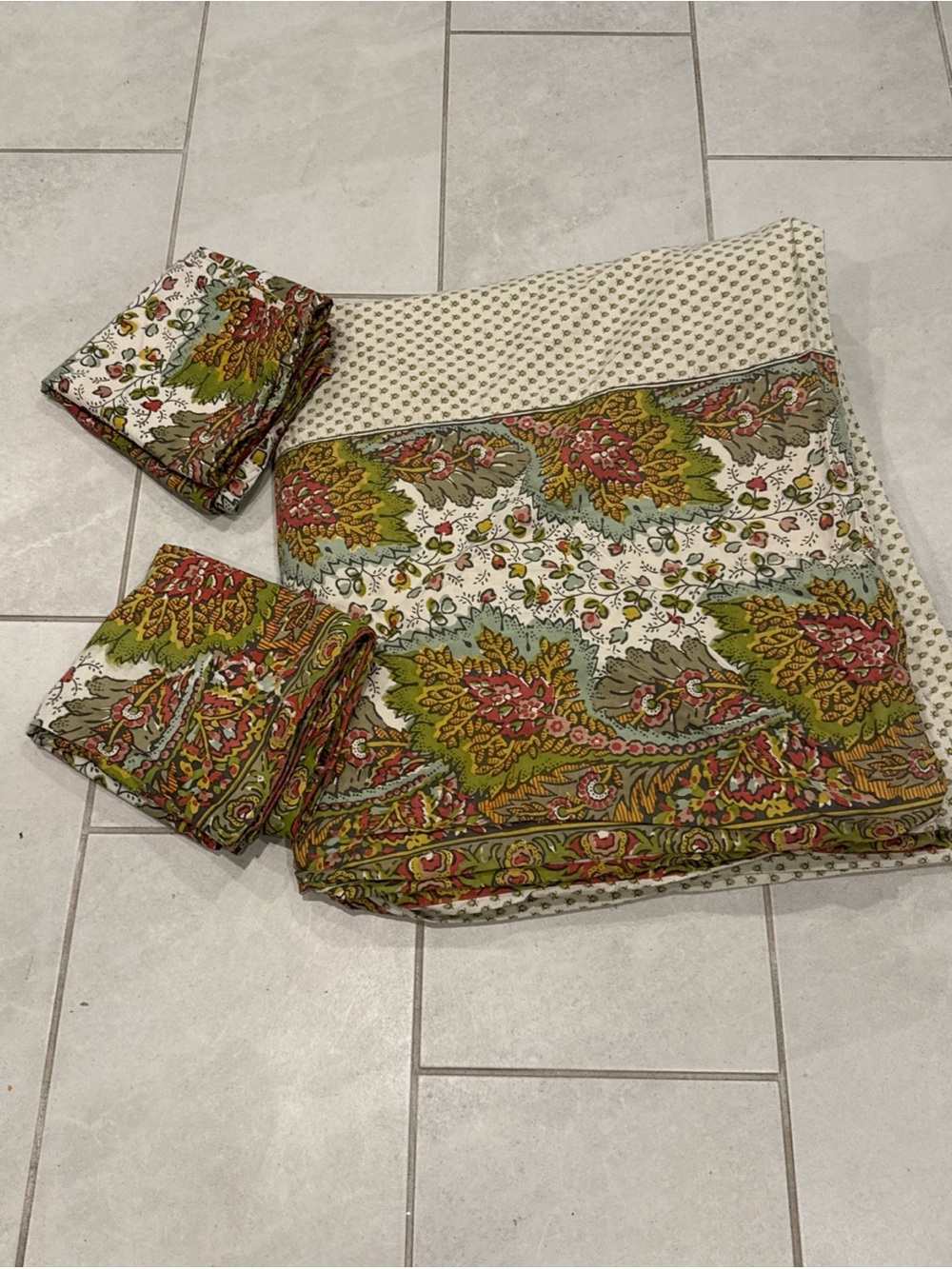 Pottery Barn duvet cover set